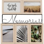 Fotorámečky na více fotografií, 36 x 37 x 1,5 cm, multi, přírodní světlý MULTIRAMBB65127066 – Hledejceny.cz