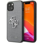 Pouzdro Guess iPhone 13 mini hardcase Saffiano 4G Metal Logo šedé – Hledejceny.cz