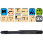 NÁSTROJE CZ Závitník strojní M6x1 ISO2 HSSCo5 PM OX DIN 371 B - 1690HQ - CZZ1690HQ-M6-ISO2 – Zboží Mobilmania