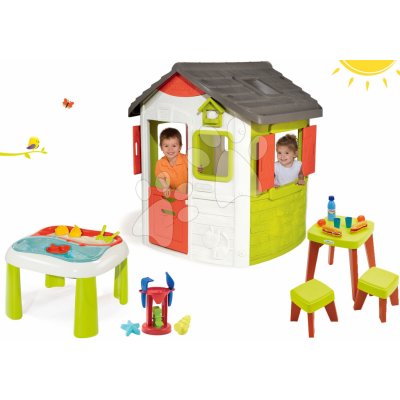 Smoby set domeček Jura Lodge a stůl Voda Písek 810500-8 – Hledejceny.cz