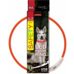 Dog Fantasy LED nylon obojek – Zboží Dáma