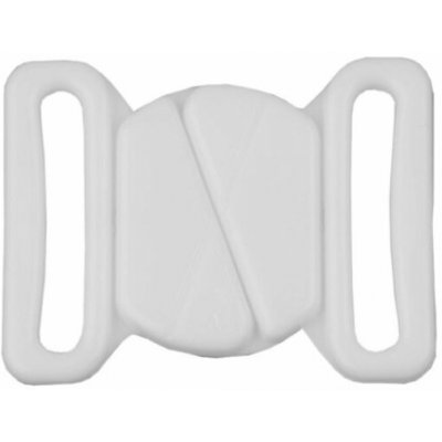 Plavkové zapínání šíře 20 mm plastové - bílá (5 pár) – Zboží Dáma