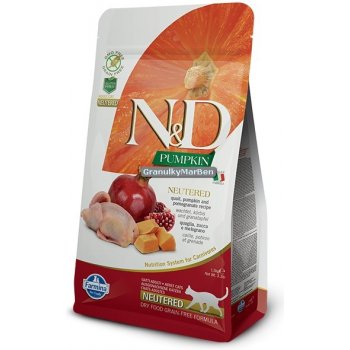 Farmina N&D GF Cat Neutered Pumpkin Quail&Pomegranate 0,3 kg