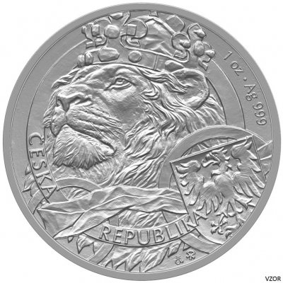 Česká mincovna Stříbrná mince Český lev 2025 stand 1 oz – Zboží Dáma
