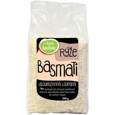 Green apotheke Rýže Basmati dlouhozrnná loupaná bílá 0,5 kg – Hledejceny.cz