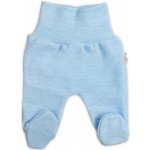 Baby Nellys Pletené kojenecké polodupačky Hand Made světle modré – Zboží Dáma
