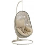 Kave Home Barevné závěsné křeslo z umělého ratanu se stojanem LaForma Cira – Zboží Dáma