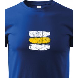 Canvas dětské tričko Turistická značka žlutá, modrá 2079