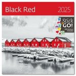 Nástěnný poznámkový Black Red 2025 – Zbozi.Blesk.cz