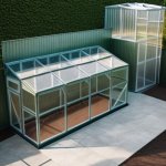 WEISA Skleník ke stěně 1,9x4m - 4mm – Hledejceny.cz