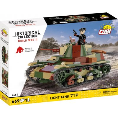 COBI 2661 World War II Polský lehký tank 7TP 1:28 – Zboží Dáma