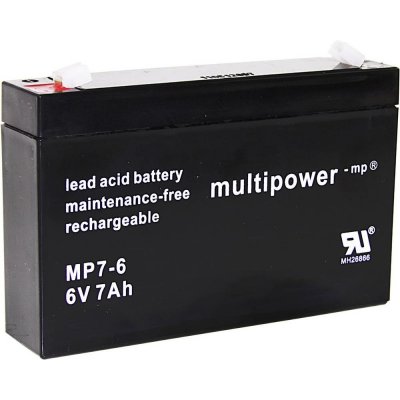 Multipower PB-6-7-4,8 MP7-6 6V 7Ah – Zboží Mobilmania