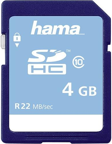 Hama SDHC 4 GB CLASS 10 104365
