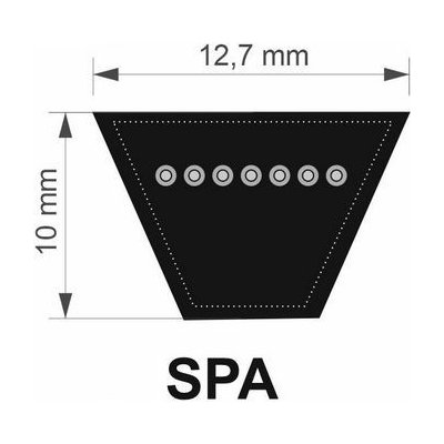 MOVENDIS 12,7x1907 Lw/ 1925 La SPA PowerPlus řemen klínový – Hledejceny.cz