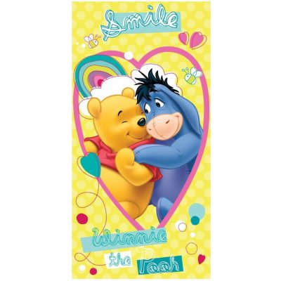 Jerry Fabrics Dětská osuška Medvídek Pú smile 70 x 140 cm – Zboží Dáma