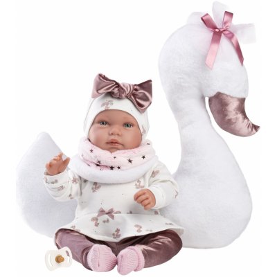 Llorens 84453 NEW BORN miminko se zvuky a měkkým látkovým tělem 44 cm – Zboží Mobilmania