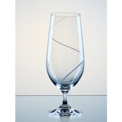Crystalex sklenka LAURA a luxusní sklenek LAURA Na pivo 6 x 380 ml