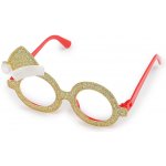 Prima-obchod Vánoční párty / karnevalové brýle Santa, sněhulák, barva 3 zlatá sv. Santa – Zboží Dáma