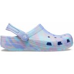 Crocs Classic Dětské nazouváky Marbled Clog T fialová – Zboží Mobilmania