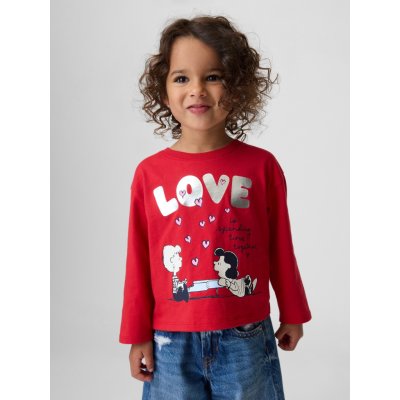 Baby tričko Gap & Peanuts Snoopy Červená – Zboží Dáma
