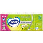 Zewa Deluxe Camomile papírové kapesníčky heřmánek 3-vrstvé 10 ks – Zboží Dáma