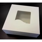Dortisimo Dortová krabice bílá čtvercová s okénkem (32 x 32 x 12 cm) – Zboží Mobilmania