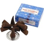 Shrinivas Satya vonné kužely Nag Champa 12 ks – Zboží Dáma