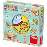 Dino obrázkové kostičky 4 kostky – Zboží Dáma