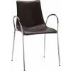 Jídelní židle Scab Design Zebra Pop s područkami chrom / látka 51 béžová 2645