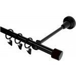 HEBR Garnýž Válec černá jednoduchá 100 cm – Sleviste.cz