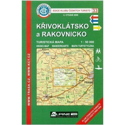 KČT 33 Křivoklátsko a Rakovnicko 1:50 000