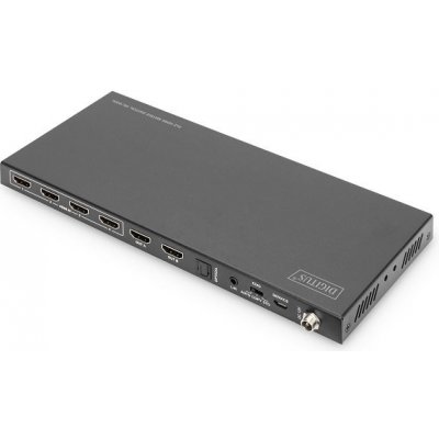 DIGITUS 4x2 HDMI Matrix Switch, 4K/60Hz Scaler, EDID, ARC, HDCP 2.2, 18 Gbps DS-55509