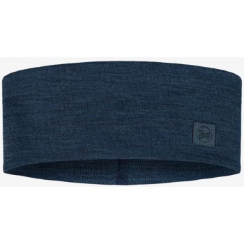 Buff Merino Wide Headband solid night blue