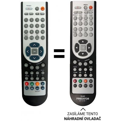 Dálkový ovladač Predátor Maximum DVBT T-1100 FTA – Zboží Živě