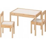 IKEA LATT Dětský stůl a 2 židle DREWNO – Zboží Dáma