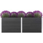 VidaXL vyvýšený záhon 250 x 100 x 91 cm dřevoplast šedý – Sleviste.cz
