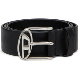 Diesel opasek OVAL D LOGO B-BUCKLE-D belt černá