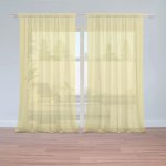 Záclony Světle žlutá: 2 ks - 150x250 cm - Sablio – Hledejceny.cz