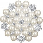 Paris Dekorace Ozdobná brož, velká perla – Zboží Dáma