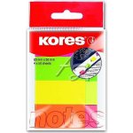 Kores samolepicí záložky 20x50mm/4x50ks Neonový mix – Hledejceny.cz