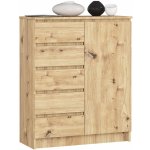Ak furniture Jerry 80 cm 1 dveře 5 zásuvek – Zboží Dáma