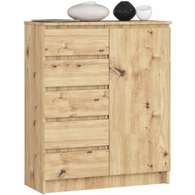Ak furniture Jerry 80 cm 1 dveře 5 zásuvek – Zboží Dáma
