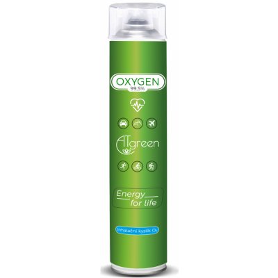 Atgreen Inhalační kyslík O2 náplň bez masky 14L 1ks – Zboží Dáma