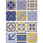 Cadence Rýžový papír Cadence A3 Zlatomodré kachličky 2 – Zboží Dáma