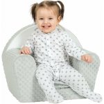 New Baby Dětské křeslo Minky Liška šedé – Sleviste.cz