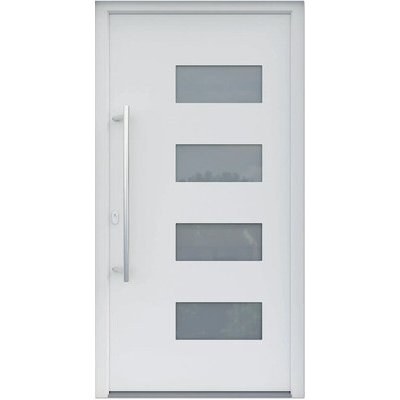 ARON vchodové dveře 3121-2 bílé 100 x 210 cm L – Hledejceny.cz