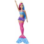 Barbie kouzelná mořská víla vlasy růžově-modré – Zboží Mobilmania