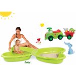 Smoby 3101432 set zelené pískoviště Motýl a hygienický písek do pískoviště 15 kg – Zboží Dáma