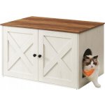 Songmics krytá toaleta 80 x 53 x 49,2 cm – Zboží Dáma