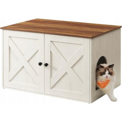 Songmics krytá toaleta 80 x 53 x 49,2 cm – Zboží Dáma